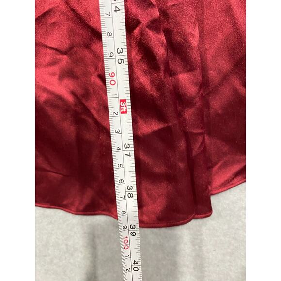 Pastel Brand Women's Sequin Heart/Leopard Red Shirt High Low Hemline Small Top - Picture 2 of 13